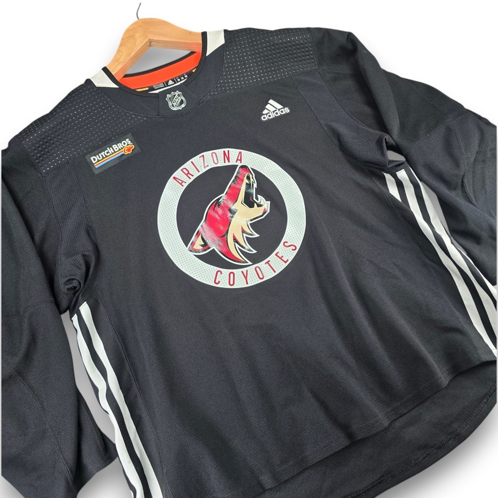 Adidas Arizona Coyotes NHL Jersey Mens 56 Black Dutch Bros Practice Canada
